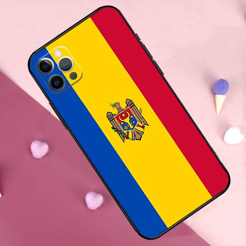 Чехол для телефона с флагом Молдовы для iPhone 17 Pro Max 14 15 16 Plus 11 Pro Max 12 13 Mini 16e 17 Air Задняя крышка