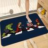 1pc of Marvel Superhero Themed Printed Mat, a Rectangular Rug Made of Machine-Washable Flannel, Suitable for Decorating Doorwa