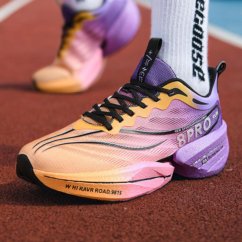 Большой размер 45 Carbon Plate Marathon Shoes Men Casual Sneakers Удобные легкие спортивные кроссовки для бега унисекс Tenis Walking Shoes