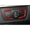 2013- Matt Red Car Headlight Switch Control Cover Trim For BMW 3 4 Series GT