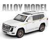 1:18 Сплав Литой Land Cruiser LC300 Модели Игрушки Машины 6 Открывающихся Дверей Внедорожник со Светом Музыкой Инерционные Машинки Подарки для Малышей Детей