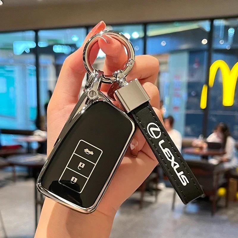 ZAG1 2026 Hot Interior Stickers TPU Car Remote Key Case Cover Shell For Lexus NX GS RX IS ES GX LX RC 200 250 350 LS 450H 300H Keycha