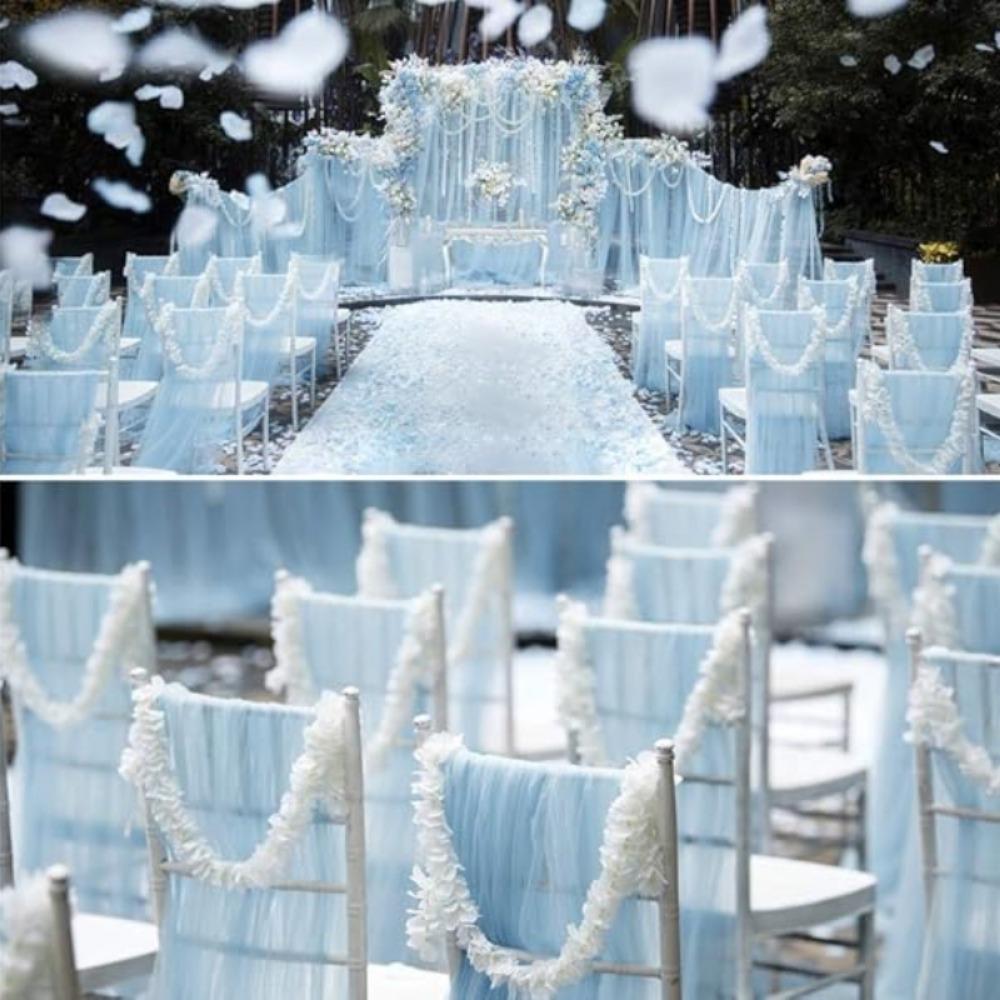 10 Pcs Artificial Flowers Garland 100cm Silk Flowers Fake Wisteria Hanging Flowers Garlands Vine for Party Wedding Garden Decoration