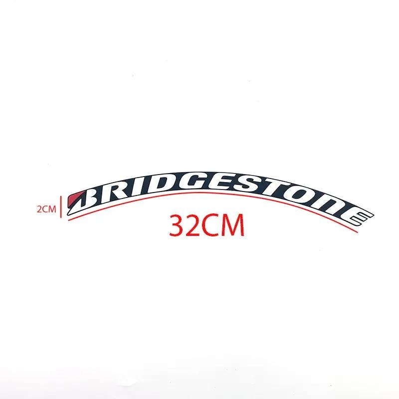 2CM height tire letter stickers 3D rubber waterproof racing Wheel stickers Personalized  decals for car motorcycle Style