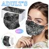 Трехслойная одноразовая пыленепроницаемая защитная маска с леопардовым принтом для взрослых