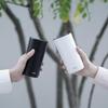 HARIO Ceramic Coated Vacuum Double Wall Insulated Tumbler 350mL White CTF-350-W with Rotary Lid