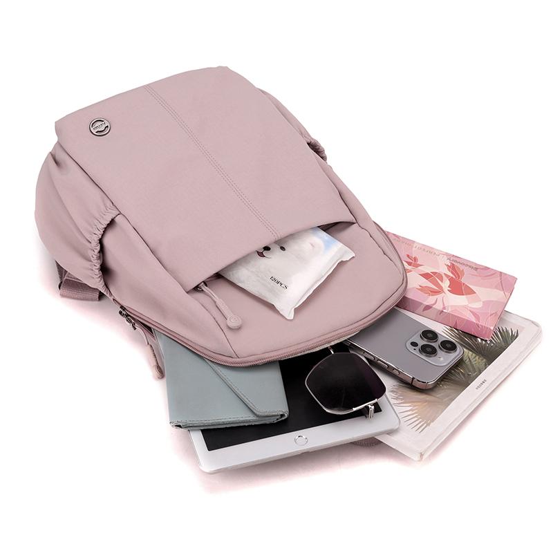 Женский рюкзак большой вместимости однотонный рюкзак