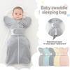 Swaddles For Newborns 0-9 Months, Newborn Preemie Transitional Zipper Swaddle Sack Baby, Infant Sleep Sack 1.0 TOG Sleep Bag For Baby Large
