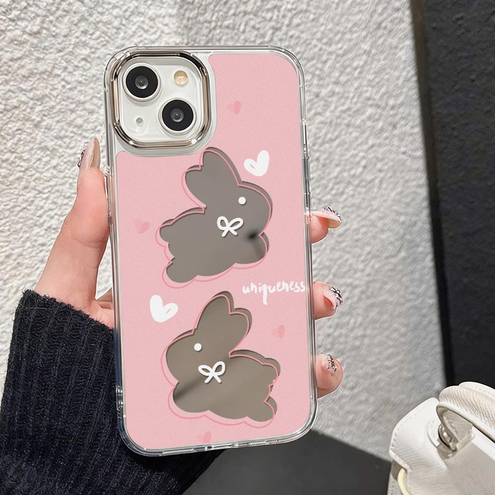 Модный чехол для телефона с зеркалом для макияжа для iPhone 17 16 15 14 Plus 13 12 11 Pro MAX 16E 17E Air Чехол для телефона Coque Fundas