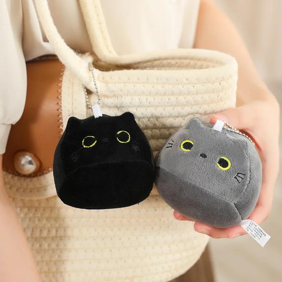 Кавайная Креативная Овальная Плюшевая Кукла Кошка Четыре Маленьких Котенка-Подвески На Большом Теле Мамы-Кошки Соединенная Кукла Супер Мягкая Подарок Для Мальчиков Девочек