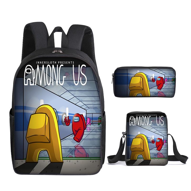 Among Us Visor Backpack Kids Rucksack Crewmate Back School Bag.