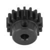 Steel Metal Motor Pinion Gear 17T 0.8 Module for HIMOTO E10MTLE10MTE10BP 110 RC Car (Black)