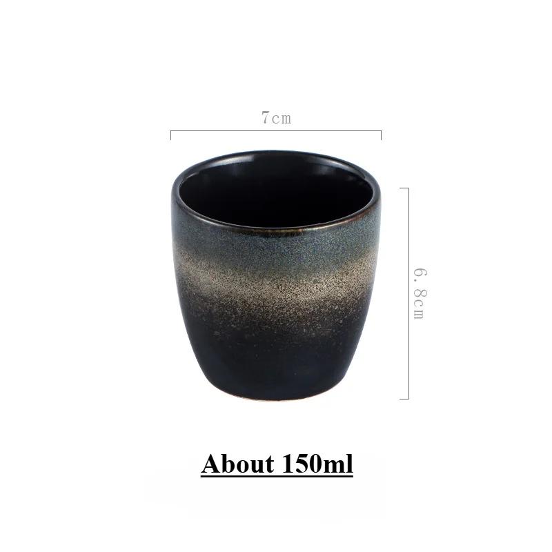 Japanese Ceramic Teacup Stoneware Mug Soup Cup For Tea Ceremony Minimalist Style Hotel Home Decoration Heat-Resistant Thickened