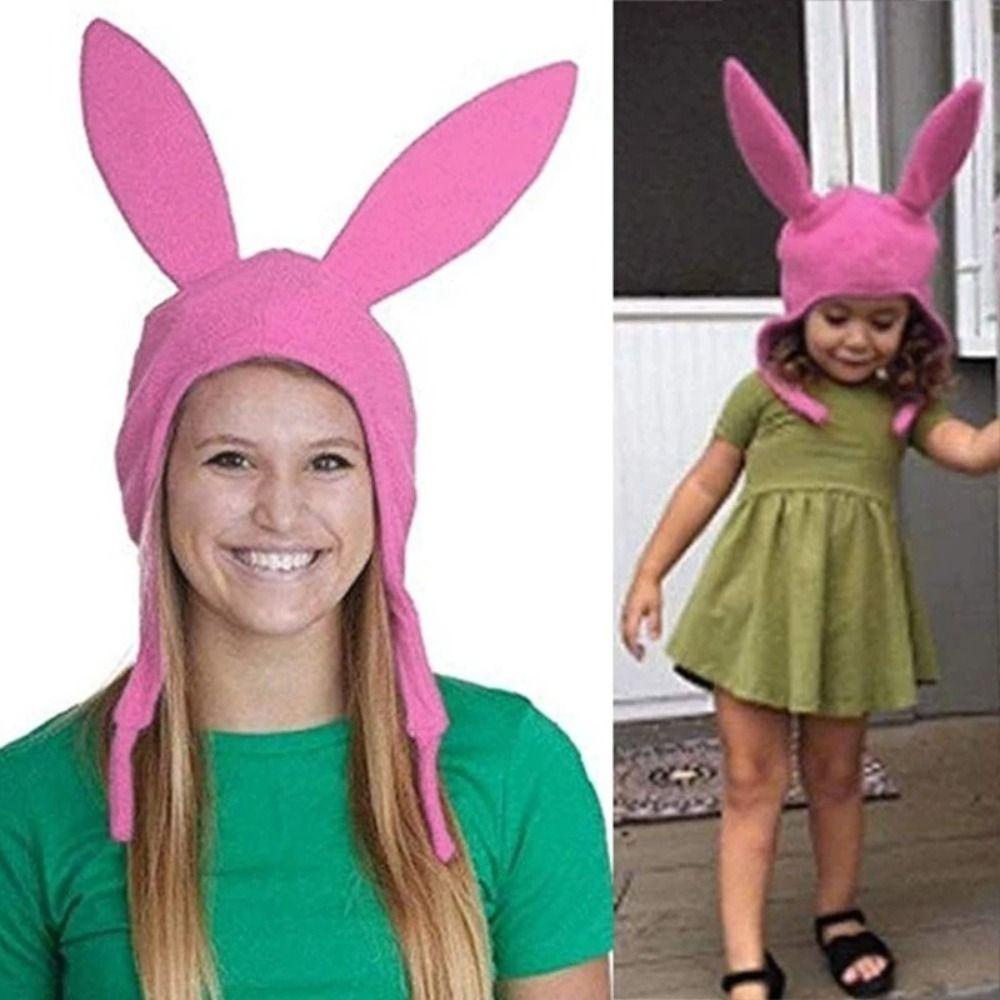 Winter Warmer Bunny Ear Cosplay Cap Cartoon Cosplay Props for Adult Children Teenagers