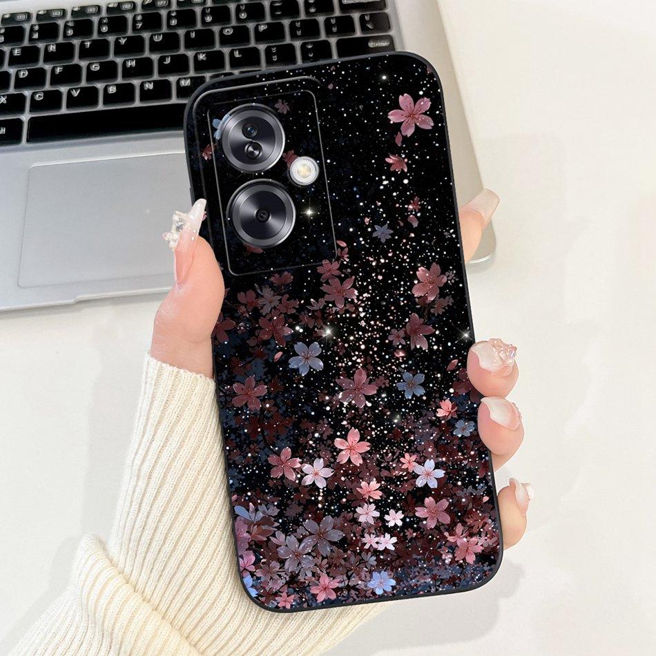 Для OPPO A79 5G Красивый Чехол для Телефона с Рисунком Розы и Бантом Для Oppo A79 5G CPH2553 CPH2557 Ударопрочные Мягкие Силиконовые Чехлы