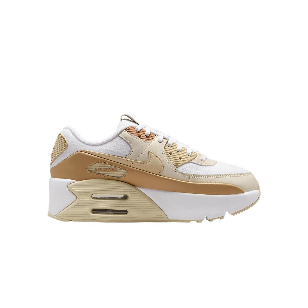 Nike Air Max 90 LV8 Fashion Comfortable Soft Versatile Shock Absorbing Breathable Low Top Casual Shoes Women sneaker Yellow White FD4328-112