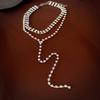 Многослойное ожерелье с бахромой из страз в стиле легкой роскоши, цепочка на ключицы, воротник-свитер