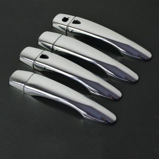 8Pcs For 2014- Nissan X-Trail Qashqai Rogue Exterior Door Handle Cover Trim