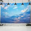 Sun Clear Sky Clouds Tapestry Wall Hanging Blue Sky Clouds Bedspread Dorm Cover Beach Towel Backdrop Home Room Wall Art Decor