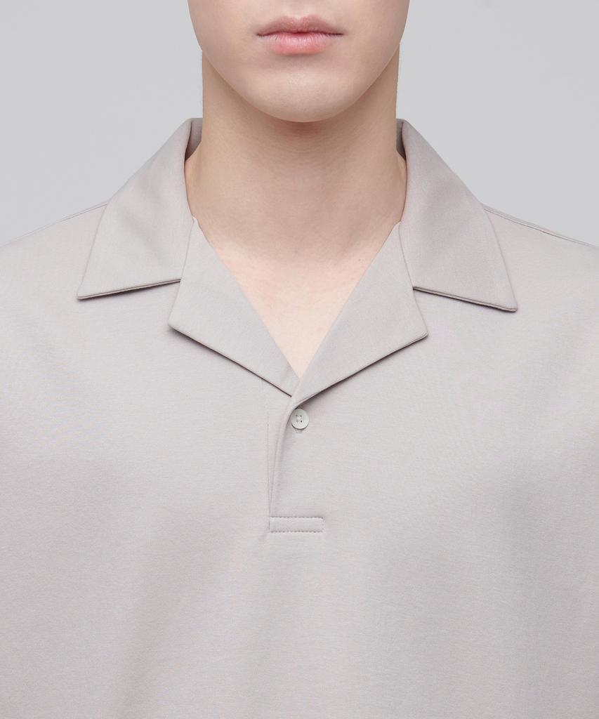 MUSINSA STANDARD Open Collar Polo Shirt [Mushroom]