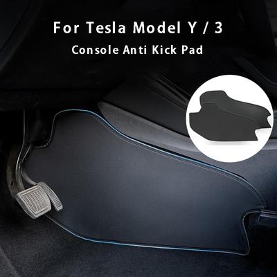 Для Tesla Model 3 Model Y, центральное управление, боковая противоударная накладка, кожаный защитный чехол от грязи, защитный коврик для ног, автомобильные аксессуары