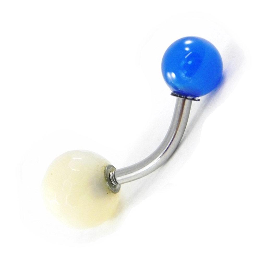 Les Trésors De Lily [H9288] - Пирсинг «Минералия» сине-белый