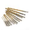 13pcs Hex Shank HSS Titanium Coated Twist Drill Bit Set For Wood, Plastic And Metal