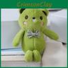 Grid Tie Bow Teddy Bear Plush Toy Soft Fill Doll Backpack Keychain Holiday Gift