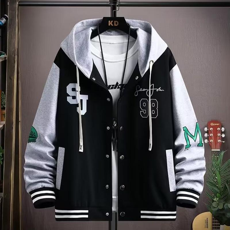 Весенне-осенние мужские комплекты Модный комплект Графические худи Куртка Спортивные штаны Мужские комплекты спортивных костюмов