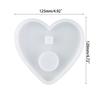 1-10 Numbers Shape DIY Silicone Mold 3D Handmade Candle Holder with Heart Base Gypsum Resin Mold Craft Candlestick Mould
