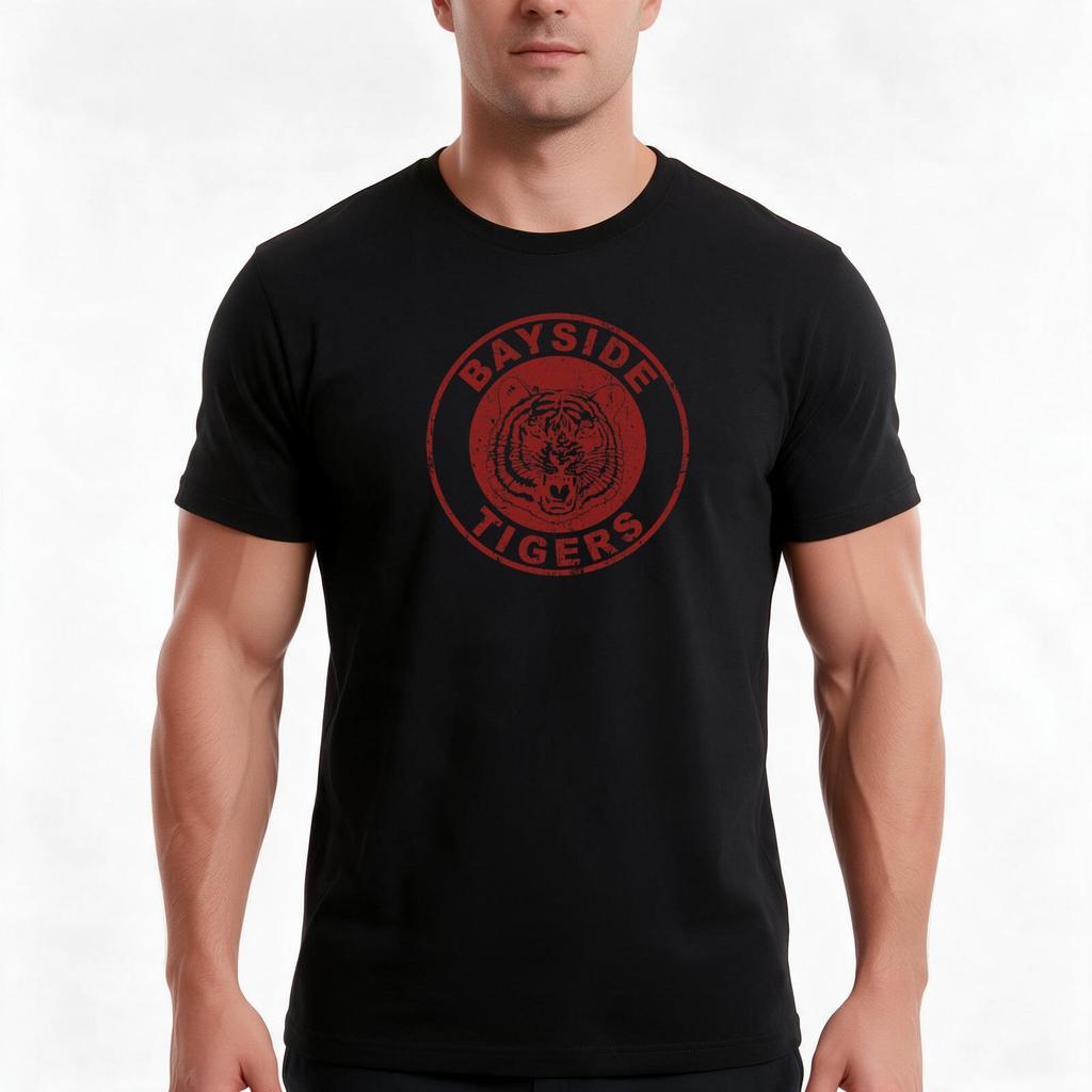 Bayside High School Tigers Tshirt Summer Casual Cotton Tee Oversized Streetwear Tops Vintage Graphic Print Unisex Unisex Unisex