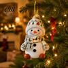 Xmas Tree Hanging Decor Christmas Snowman Ornament, 2D Acrylic Lightweight Pendant, Fade Ornaments Resistant Piece for Holiday Party Festive Gift Tags