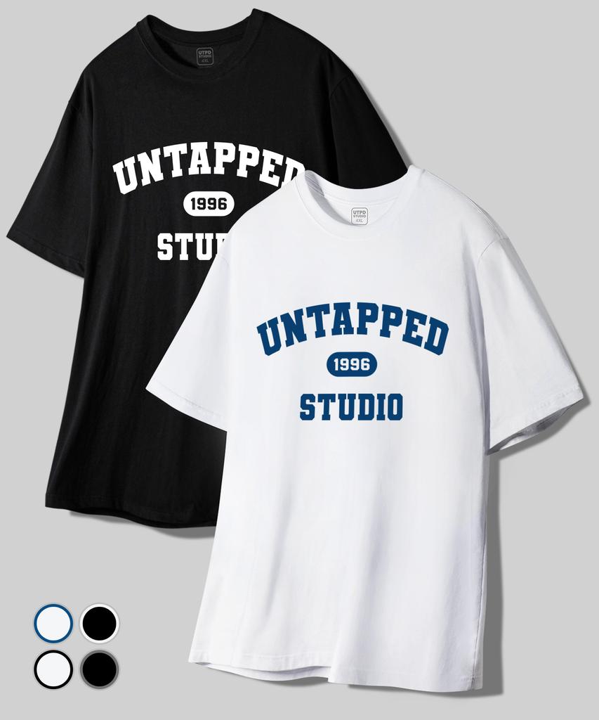 UNTAPPED STUDIO 1996 Студийная оверсайз футболка с коротким рукавом 4 цвета