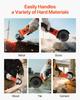 Angle Grinder, 114.3mm Electric Grinder Power Tool, 4.5Amps 12000RPM High-Speed Corded Angle Grinders with Adjustable Dust Guard for Metal Grinding,