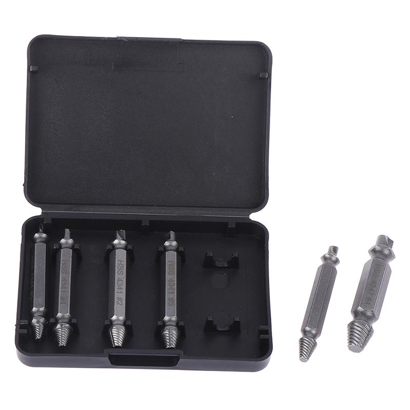 6Pcs/Set Portable Broken Bolt Remover Tool Universal Damaged Screw Extractor Speed Out Drill Bits