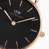 Daniel Wellington Classic Petite Ashfield Rose Gold 28mm Black DW00100245 Wrist Watch for Women