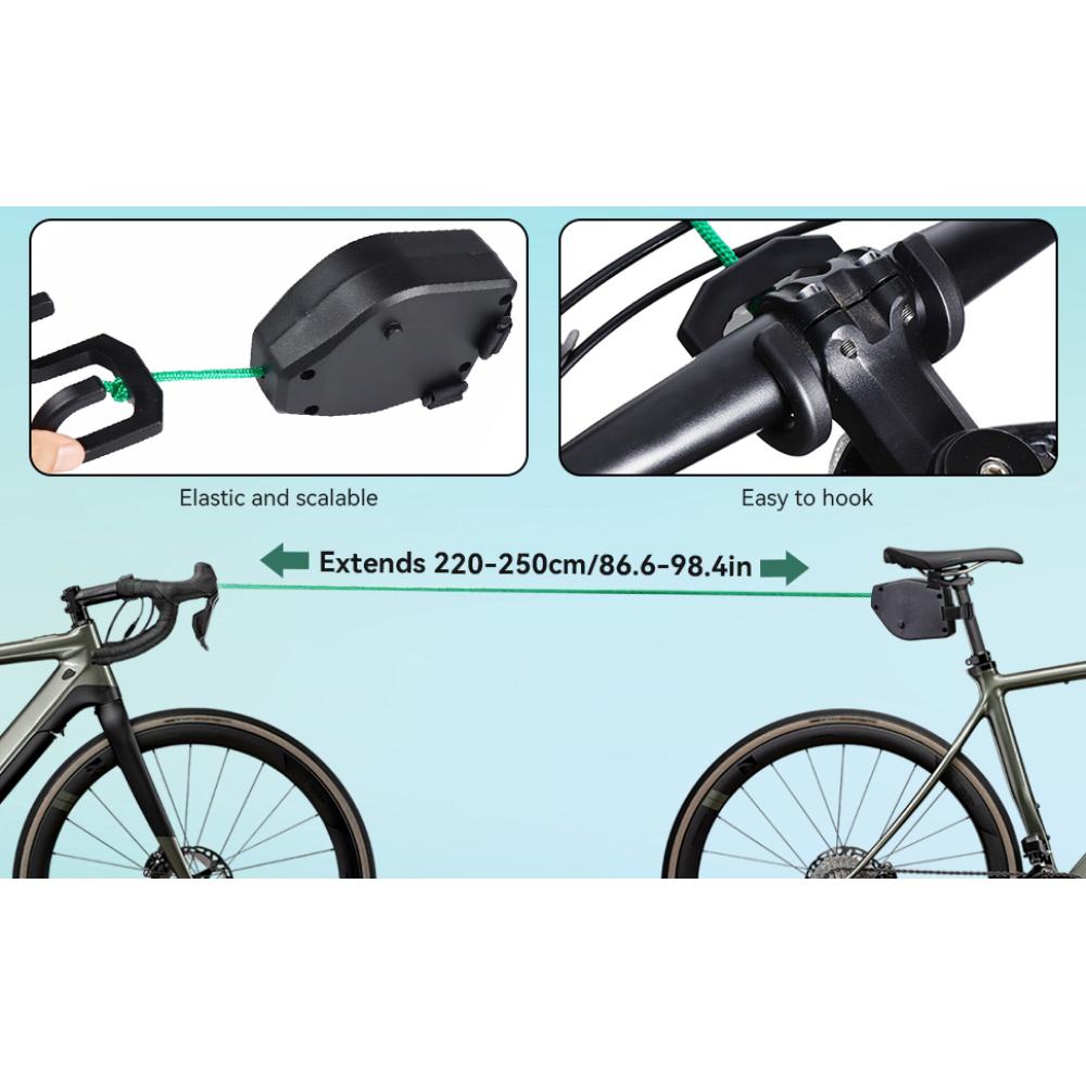 Bike Tow Rope for Children, Bike Towing System Rope for Parent-Kid Towing Straps Kids Tow Behind Bike System Secure Retractable