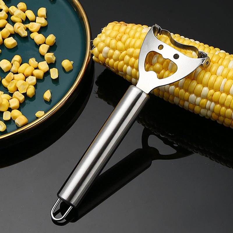Кукурузомолотка из нержавеющей стали, очиститель, кукурузный строгальный станок, очиститель початков, очиститель, зернорезка, кухонные принадлежности, гаджет
