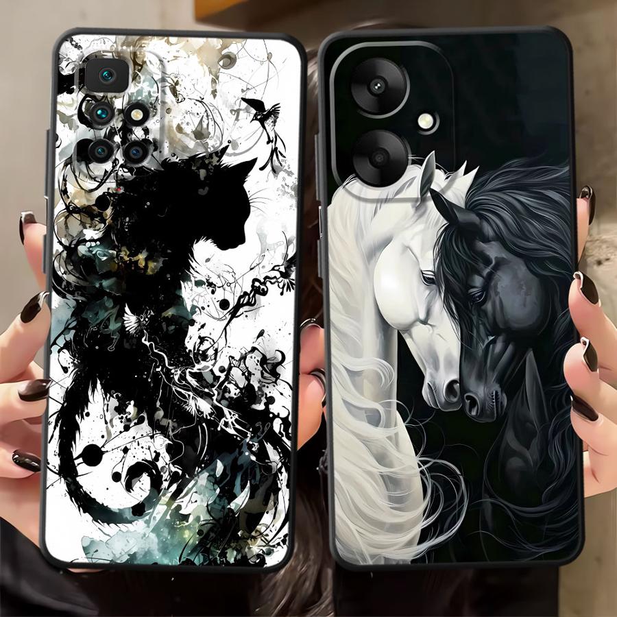 Крутой чехол для телефона с животными: Тигр, Лев, Лошадь, Funda для Xiaomi Redmi A4 A5 10 A1 A2 Plus K40 K80 Pro 13C 14C A3 12C 9