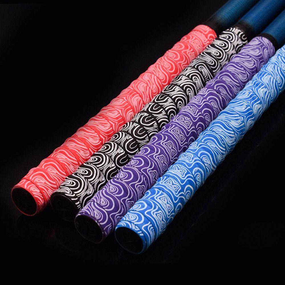 Gradient Colorful Racket Grip Tape Anti Slip Tennis Overgrip Fishing Rod Belt Fishing Rod