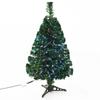 Artificial Christmas Tree with Lights, 90cm Tall, Multicolor Fiber Optics + Stand, 90 Branches, Green
