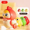 Colorful Plastic Spring Toy Set with Magnetic Chicken and Chicks Educational Crawling Puzzle for Toddlers, Ideal for Halloween, Thanksgiving,Christmas