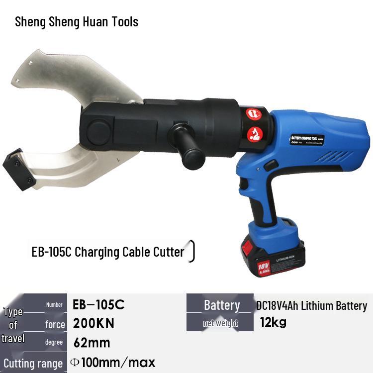EZ-400 Rechargeable Hydraulic Electric Wire Crimping Tool and Cutter for 300 to H-type Connectors