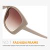 Summer Pink Shades Large Frame UV Protection Eyewear Fashion Butterfly Shape Sunglasses  for Women