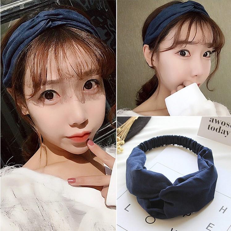 Корейская весенне-летняя эластичная шифоновая шелковая повязка на голову для женщин – Аксессуары для волос, для спорта и умывания лица