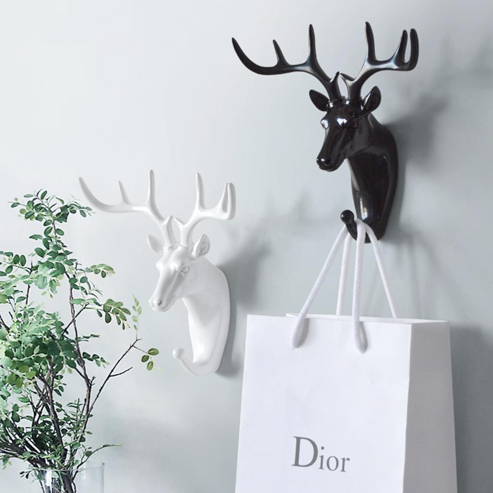 Hanger Keys Creative American Hanging Hook Holder Wall Home Strong Seamless Sticking Hook Decorative Hook Creative Animal