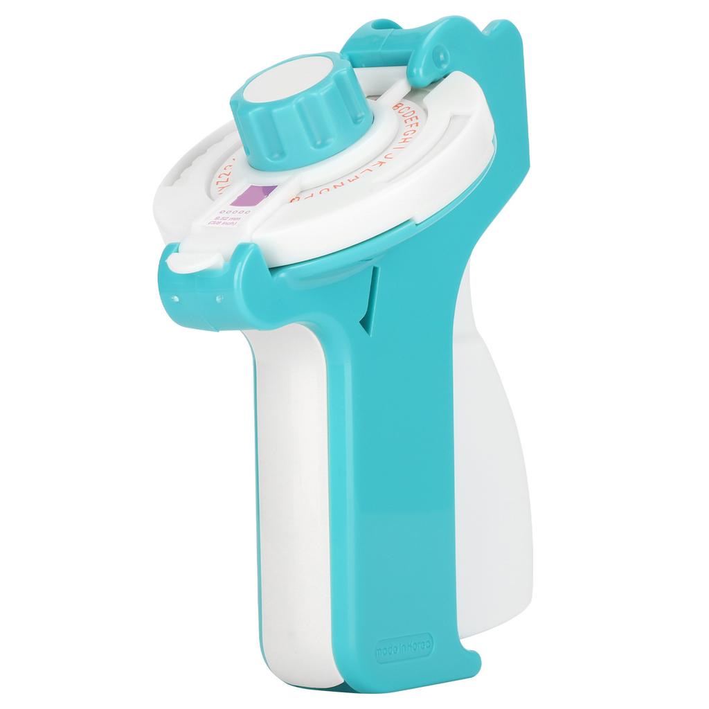 Label Maker Typewriter with Embossing Tape Manual Projects Supplies Light Blue E-202