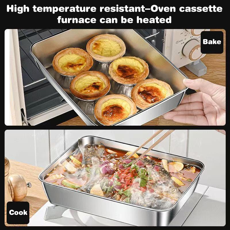 5 шт. Контейнер для хранения продуктов из нержавеющей стали, Контейнер для сохранения свежести с крышкой, Прямоугольный, для колбасы, лапши, фруктов