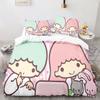 Комплект постельного белья Sanrio Little Twin Stars: одеяло, пододеяльник, наволочка, 2-3 предмета, детский и взрослый размер.