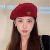 New Autumn and Winter Hat for Women's Retro Beret Big Head Circumference Showing Face Little Painter Hat Korean Casual and Versatile Front Hat